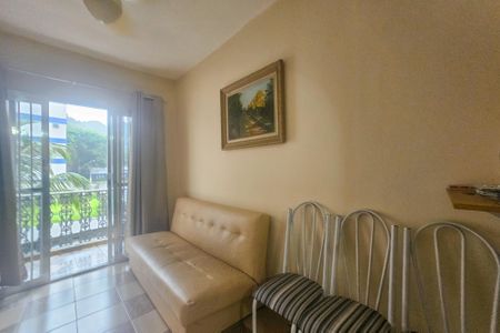 Sala de apartamento para alugar com 1 quarto, 65m² em Vila Julia, Guarujá