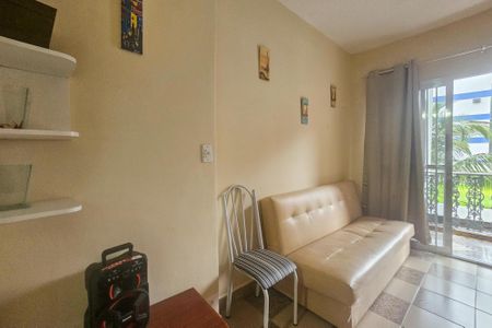 Sala de apartamento para alugar com 1 quarto, 65m² em Vila Julia, Guarujá