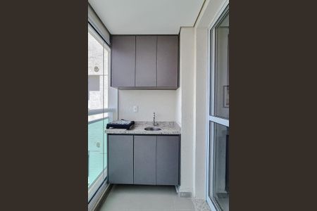 Varanda da Sala de apartamento para alugar com 1 quarto, 42m² em Barra Funda, São Paulo