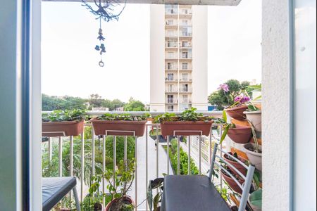 Varanda da Sala de apartamento à venda com 2 quartos, 56m² em Vila Alzira, Santo André