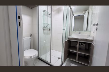 Banheiro de kitnet/studio à venda com 1 quarto, 27m² em Vila Dom Pedro I, São Paulo