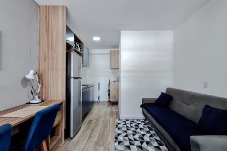 Sala de kitnet/studio para alugar com 1 quarto, 26m² em Liberdade, São Paulo