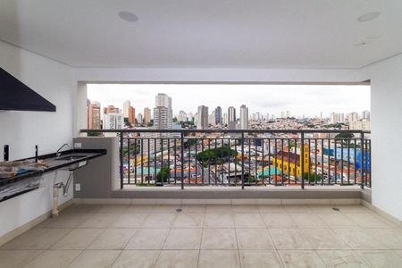 Varanda gourmet de apartamento à venda com 3 quartos, 118m² em Vila Prudente, São Paulo