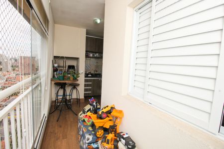 Varanda da Sala de casa à venda com 3 quartos, 77m² em Campestre, Santo André