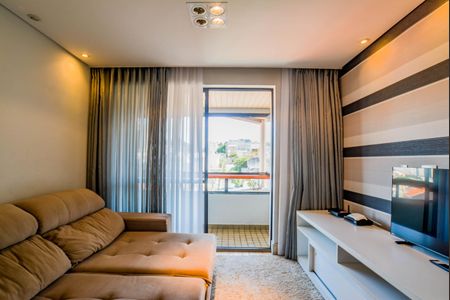 Sala de apartamento à venda com 2 quartos, 82m² em Vila Valparaíso, Santo André