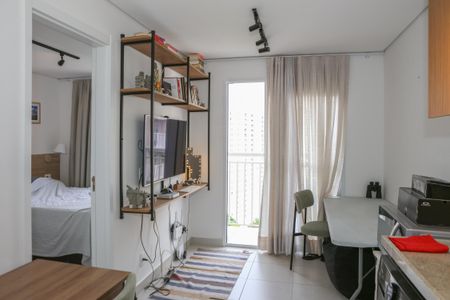 Sala de apartamento à venda com 1 quarto, 28m² em Várzea da Barra Funda, São Paulo