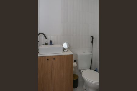 Banheiro da Suíte de apartamento à venda com 1 quarto, 28m² em Várzea da Barra Funda, São Paulo