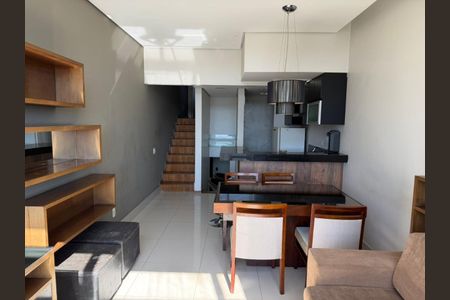 Sala de apartamento à venda com 1 quarto, 48m² em Santo Agostinho, Belo Horizonte