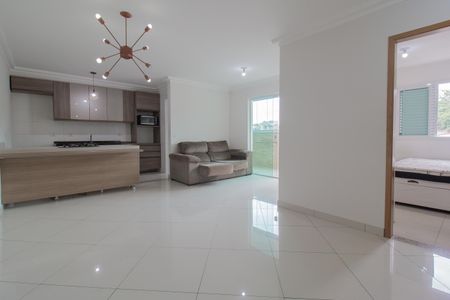 Sala/Sala de jantar de apartamento para alugar com 2 quartos, 75m² em Vila Morelli, Mauá