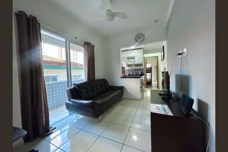 Sala de apartamento para alugar com 1 quarto, 39m² em Boqueirão, Praia Grande