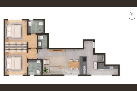 Apartamento à venda com 2 quartos, 68m² em Lourdes, Belo Horizonte