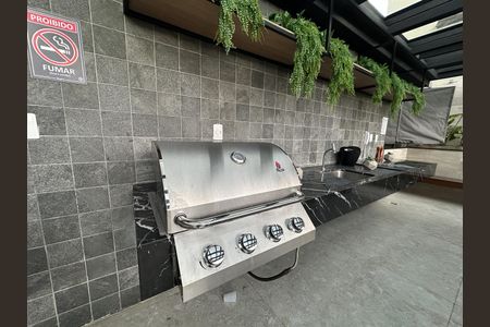 Studio para alugar com 33m², 1 quarto e sem vaga Studio para alugar com 33m², 1 quarto e sem vagaÁrea comum - Churrasqueira