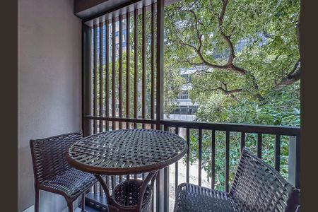 Studio para alugar com 33m², 1 quarto e sem vaga Studio para alugar com 33m², 1 quarto e sem vagaQuarto varanda