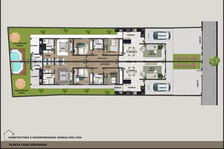 Casa à venda com 180m², 3 quartos e 2 vagas