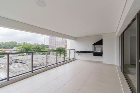 Varanda da Sala de apartamento à venda com 4 quartos, 185m² em Santo Amaro, São Paulo