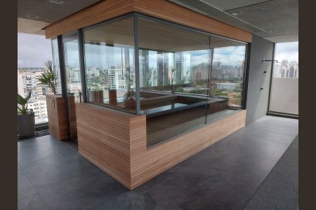 Área comum de apartamento para alugar com 1 quarto, 30m² em Indianópolis, São Paulo