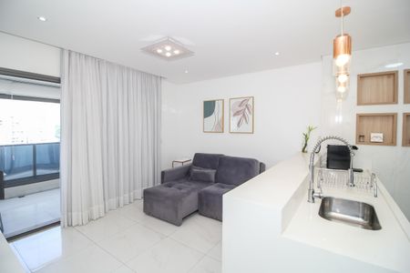 Sala de apartamento para alugar com 1 quarto, 51m² em Barra Funda, São Paulo