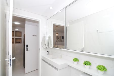 Banheiro de apartamento para alugar com 1 quarto, 51m² em Barra Funda, São Paulo
