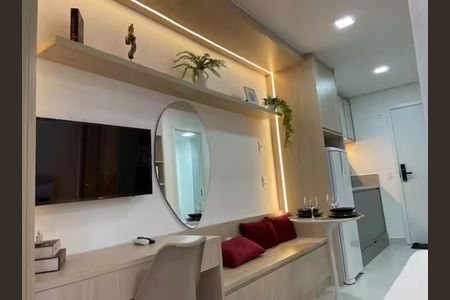 Sala de kitnet/studio à venda com 1 quarto, 24m² em Brooklin, São Paulo