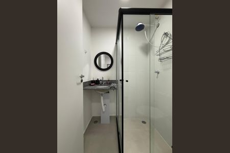 Banheiro social de kitnet/studio à venda com 1 quarto, 19m² em Campos Elíseos, São Paulo