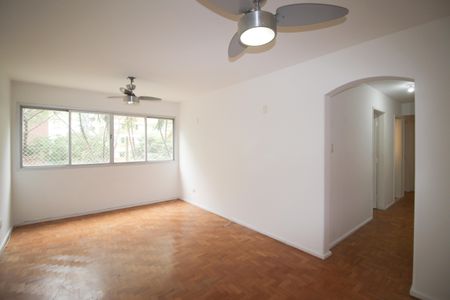 Sala de apartamento para alugar com 3 quartos, 110m² em Indianópolis, São Paulo