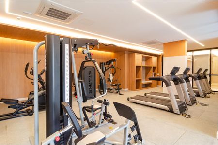 Studio para alugar com 25m², 1 quarto e sem vaga Studio para alugar com 25m², 1 quarto e sem vagaAcademia