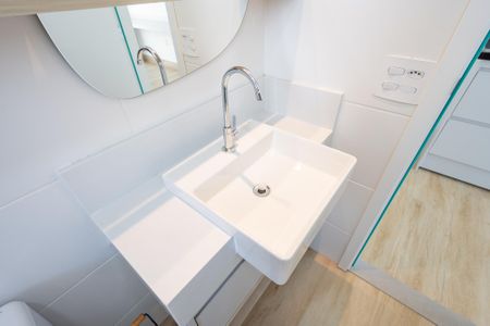 Studio para alugar com 25m², 1 quarto e sem vaga Studio para alugar com 25m², 1 quarto e sem vagaBanheiro Social