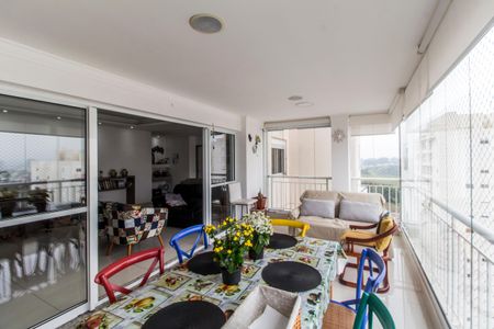 Varanda gourmet de apartamento à venda com 3 quartos, 158m² em Tamboré, Santana de Parnaíba