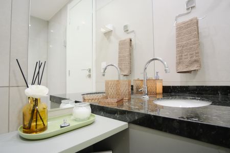 Banheiro de kitnet/studio para alugar com 1 quarto, 27m² em Tatuapé, São Paulo