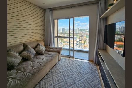 Sala de apartamento à venda com 3 quartos, 60m² em Vila Scarpelli, Santo André