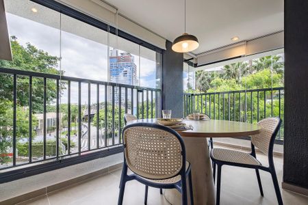 Sala/Cozinha de apartamento para alugar com 1 quarto, 42m² em Pinheiros, São Paulo