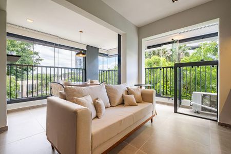 Sala/Cozinha de apartamento para alugar com 1 quarto, 42m² em Pinheiros, São Paulo