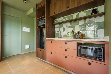 Sala/Cozinha de apartamento para alugar com 1 quarto, 42m² em Pinheiros, São Paulo