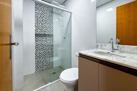 Apartamento para alugar com 32m², 1 quarto e sem vaga Apartamento para alugar com 32m², 1 quarto e sem vagaBanheiro da Suíte
