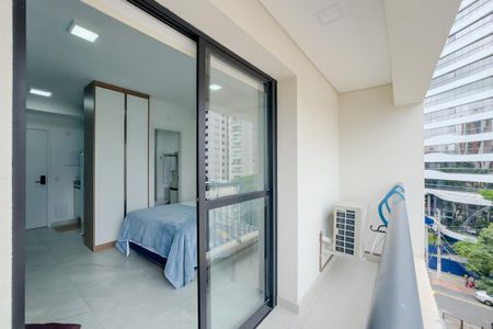 Studio para alugar com 25m², 1 quarto e sem vagaVaranda