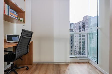 Varanda da Sala de apartamento para alugar com 1 quarto, 42m² em Vila Andrade, São Paulo