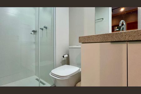 Studio para alugar com 28m², 1 quarto e sem vaga Studio para alugar com 28m², 1 quarto e sem vagaBanheiro Social