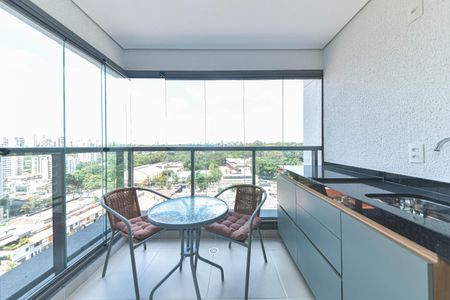 Varanda de apartamento para alugar com 2 quartos, 66m² em Santo Amaro, São Paulo