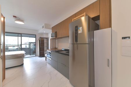 Cozinha de kitnet/studio para alugar com 1 quarto, 32m² em Santo Amaro, São Paulo