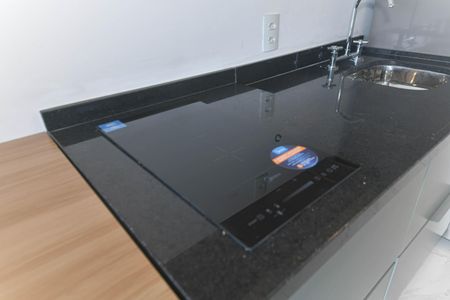 Cozinha de kitnet/studio para alugar com 1 quarto, 28m² em Santo Amaro, São Paulo