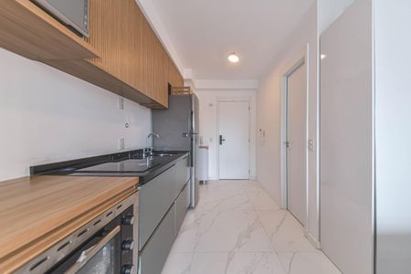 Cozinha de kitnet/studio para alugar com 1 quarto, 28m² em Santo Amaro, São Paulo