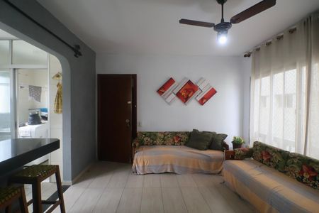 Sala de apartamento para alugar com 2 quartos, 64m² em Mar E Céu, Guarujá