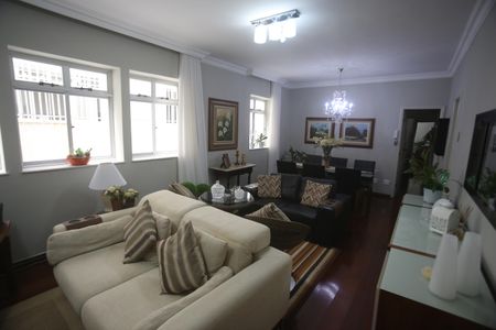 Sala de apartamento à venda com 3 quartos, 120m² em Cidade Jardim, Belo Horizonte