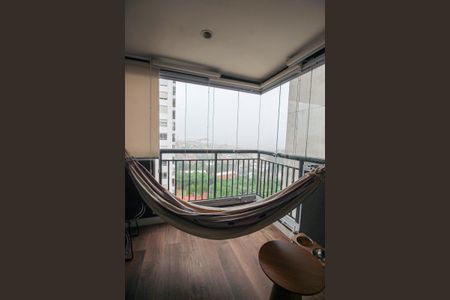 Varanda da Sala de apartamento à venda com 2 quartos, 55m² em Vila Andrade, São Paulo