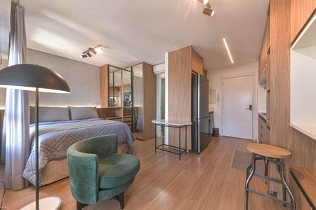 Sala de kitnet/studio à venda com 1 quarto, 29m² em Brooklin, São Paulo