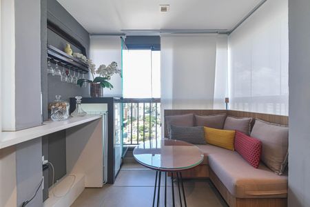 Varanda de kitnet/studio à venda com 1 quarto, 29m² em Brooklin, São Paulo