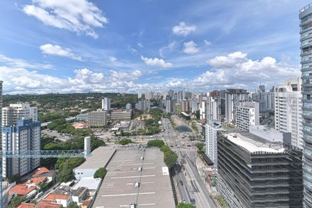Varanda - Vista de kitnet/studio à venda com 1 quarto, 29m² em Brooklin, São Paulo