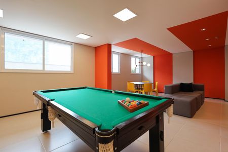Apartamento para alugar com 38m², 2 quartos e 1 vaga Apartamento para alugar com 38m², 2 quartos e 1 vagaÁrea comum - Salão de jogos
