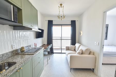 Sala de apartamento para alugar com 1 quarto, 31m² em Liberdade, São Paulo