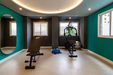 Apartamento para alugar com 39m², 1 quarto e sem vaga Apartamento para alugar com 39m², 1 quarto e sem vagaAcademia